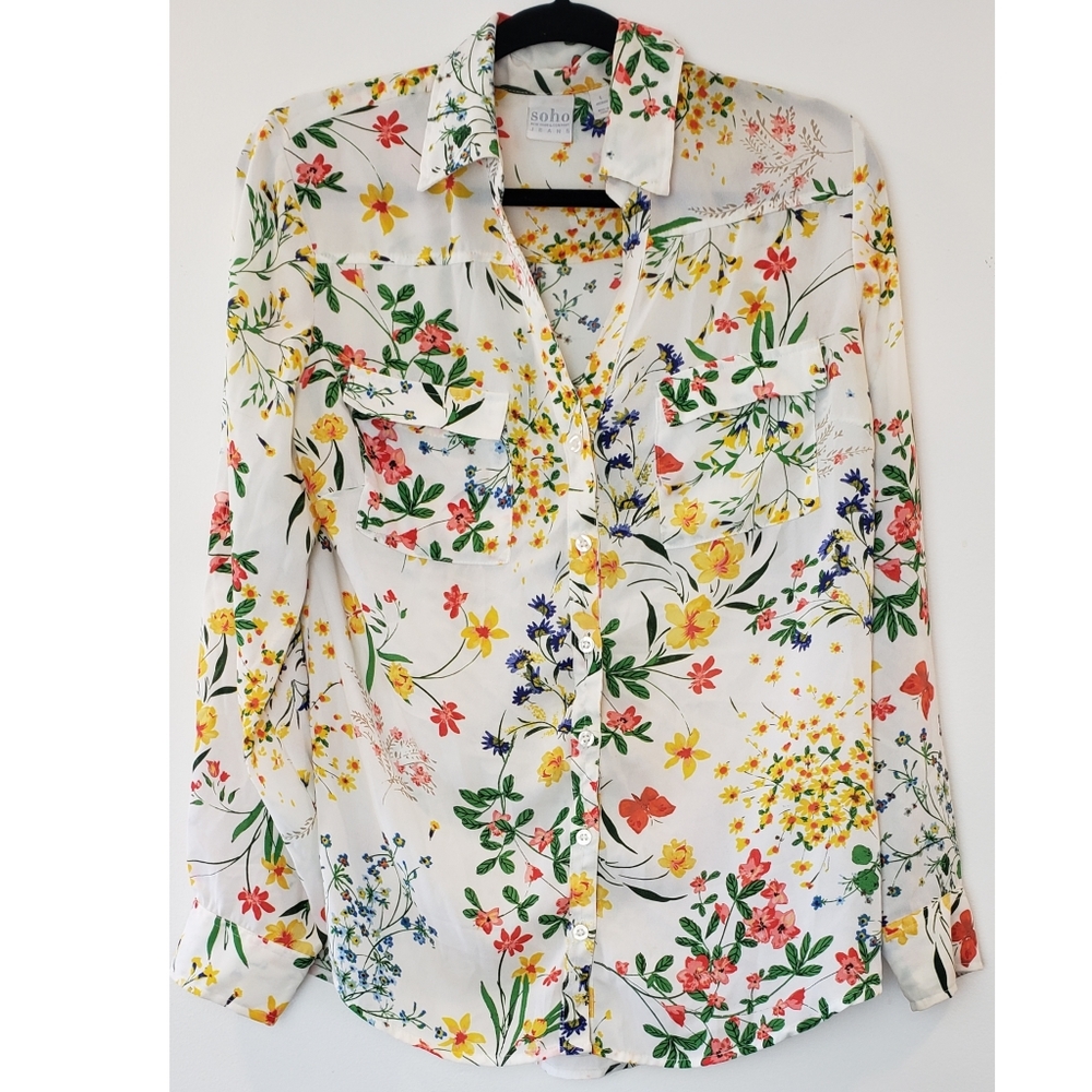 Floral New York & Company Blouse